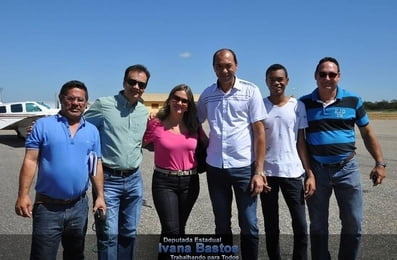 Visita de técnicos da Comp. aérea Azul ao aeroporto de Gbi