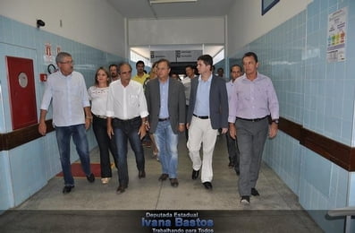 Visita do secretário de Saúde, Fabio Vilas Boas, ao Hospital Regional de Gbi