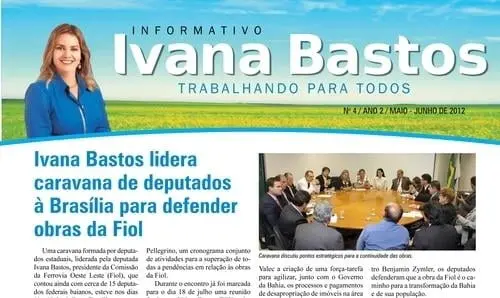 Confira o novo informativo da deputada Ivana Bastos