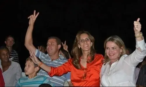 Comício em apoio à candidatura de Luciana Muniz, em Sebastião Laranjeiras