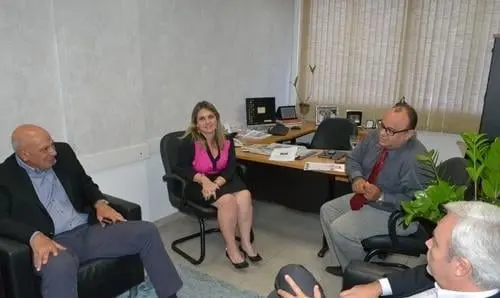 Presidente da Bamin na Bahia visita gabinete da deputada Ivana Bastos