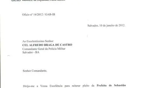 Comando Geral da PM garante viatura para Sebastião Laranjeiras