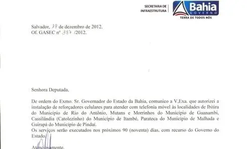 Ivana Bastos consegue sinal de telefonia celular para localidades do sudoeste