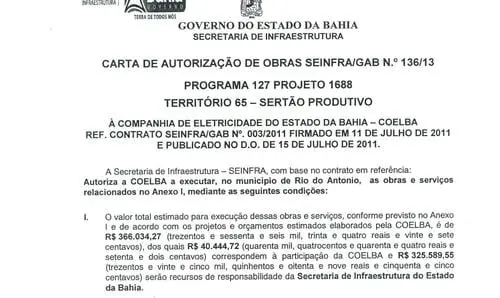Rio do Antônio: Obras de Iluminação em Ibitira já foram iniciadas