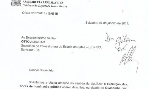 Guanambi: Deputada comemora início das obras de iluminação da Av. Waldir Pires