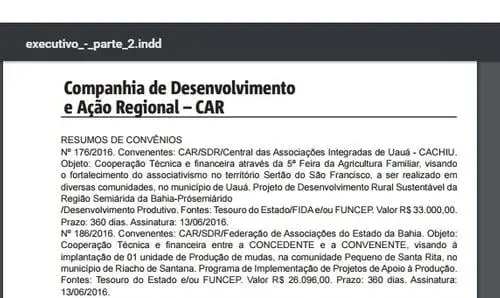 Publicado convênio para ampliação de cooperativa em Lagoa Real