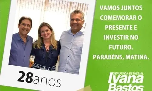 Deputada parabeniza Matina pelos 28 anos de emancipação política
