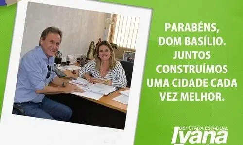 Deputada Ivana Bastos parabeniza Dom Basílio pelos 54 anos