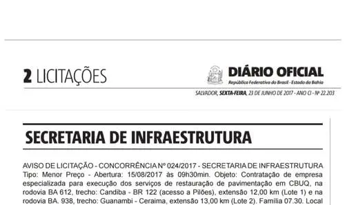 Publicado edital de licitação para recuperação da estrada de Ceraíma