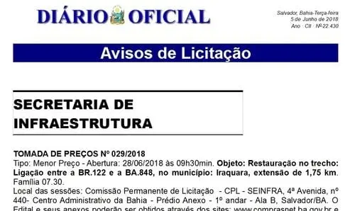 Ivana comemora a abertura de licitação para obras de pavimentação em Iraquara