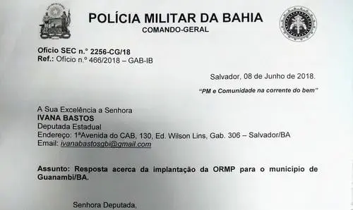 Guanambi: funcionamento da Ronda Maria da Penha está previsto para esse mês