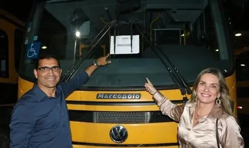 Mucugê recebe ônibus escolar e aparelho de Raio X