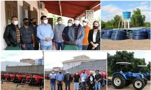 Deputada participa de entrega de equipamentos para diversos municípios