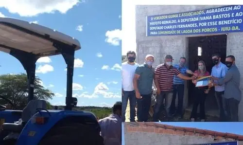 Comunidade rural de Iuiu recebe trator agrícola