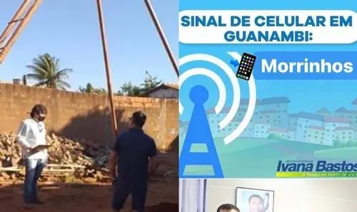 Iniciadas obras para a implantação do sinal de celular em Morrinhos