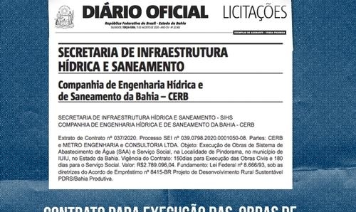 Obras de abastecimento levará água para 4 mil pessoas em Pindorama