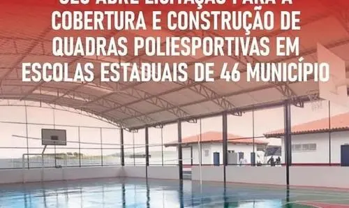 Ivana comemora licitação para construção de quadras poliesportivas em escolas 