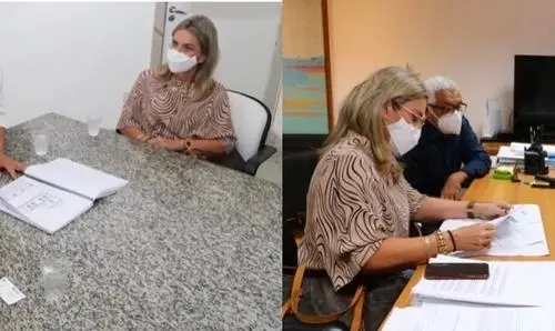 Ivana e Valtécio cumprem agenda de trabalho em Salvador