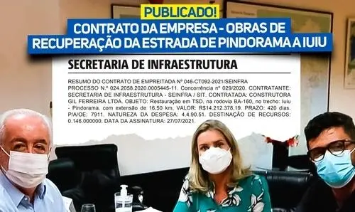 Publicado contrato para execução das obras da estrada de Pindorama a Iuiu