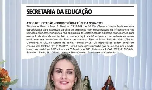 Ivana Bastos e Alan Vieira conquistam reforma de colégio em Riacho de Santana
