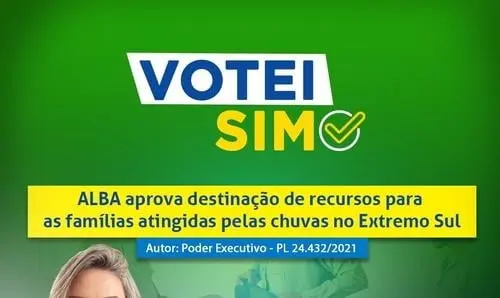 Ivana vota pela aprovação de PL em apoio às vítimas das chuvas no Extremo Sul 