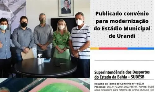  Agora é oficial: Estádio Municipal de Urandi será modernizado 