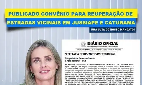 Ivana Bastos garante recuperação de estradas vicinais em Jussiape e Caturama
