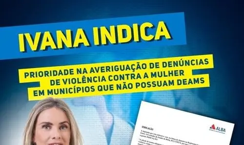 Ivana quer prioridade na averiguação de denúncias de violência contra a mulher 