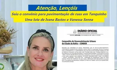  Ivana e Vanessa cumprem compromisso com distrito de Lençóis 