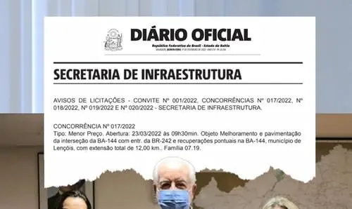 Iniciada a licitação para construção da rotatória e recuperação da BA em Lençóis