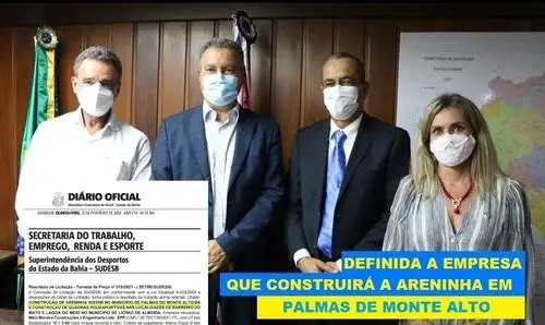 Finalizada licitação para as obras da Areninha em Palmas de Monte Alto