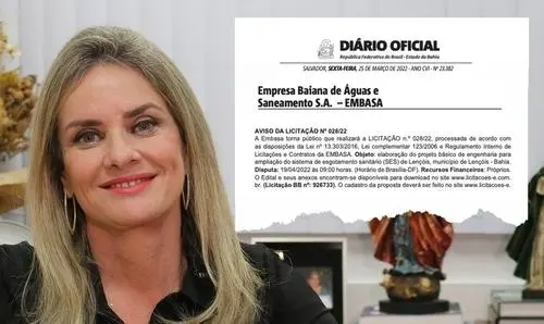 Aberta licitação para elaboração do projeto de esgotamento sanitário em Lençóis