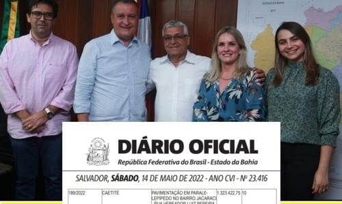 Ivana e Valtécio garantem calçamento de diversas ruas de Caetité 