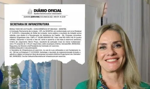 Confirmada a empresa que executará as obras da pista do aeroporto de Caetité