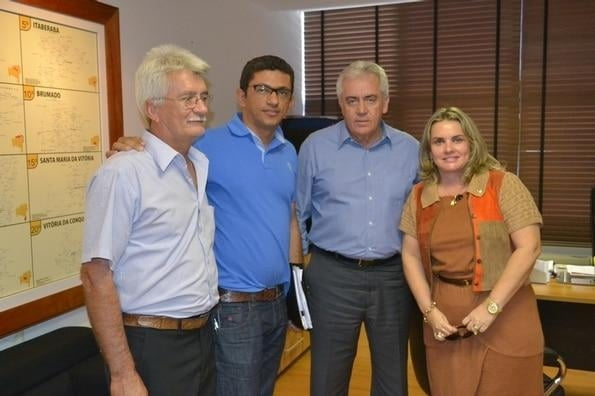 Ivana Bastos e Reinaldo Góes participam de audiência com Otto Alencar