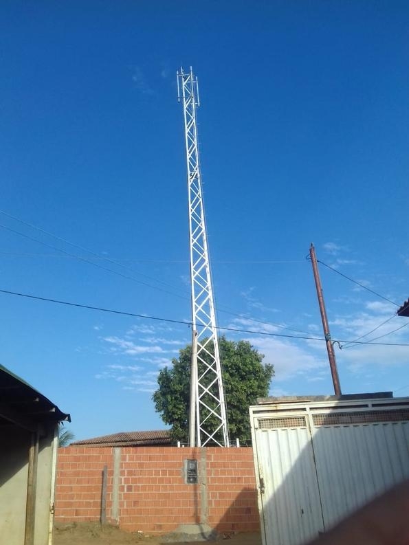 Concluídas as obras de instalação da torre de celular em Carinhanha 