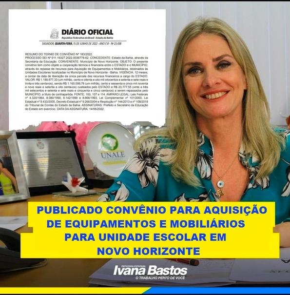 Ivana e Djalma conquistam investimentos para nova escola em Novo Horizonte