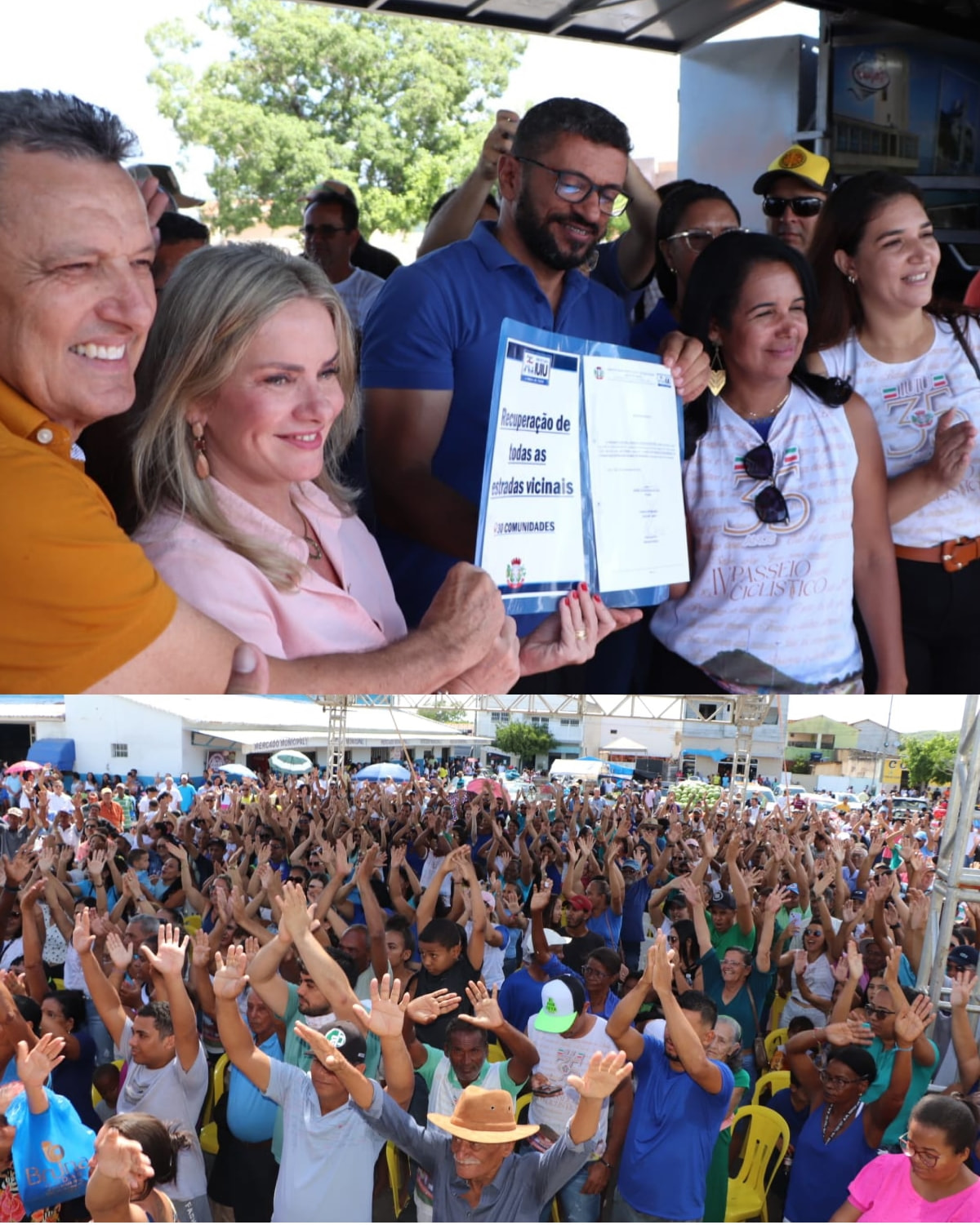 Ivana Bastos celebra os 35 anos de Iuiu com anúncio de investimentos para o município